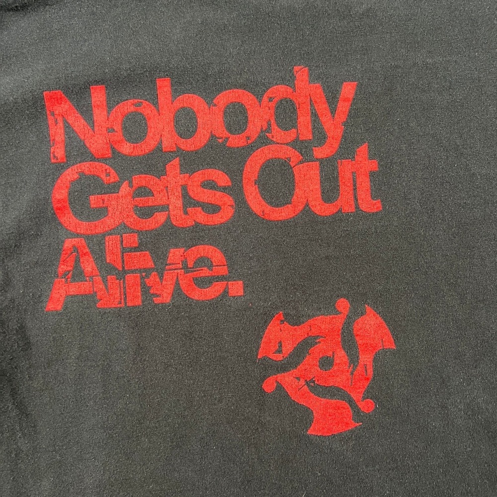 VTG Skindred Nobody Gets Out Alive Heavy Metal Band T-Shirt Men's L Faded Black - Picture 7 of 8